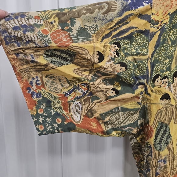 Avanti Vintage 90’s Hawaiian Short Sleeve Button Down 100% Silk Shirt. - Picture 4 of 12